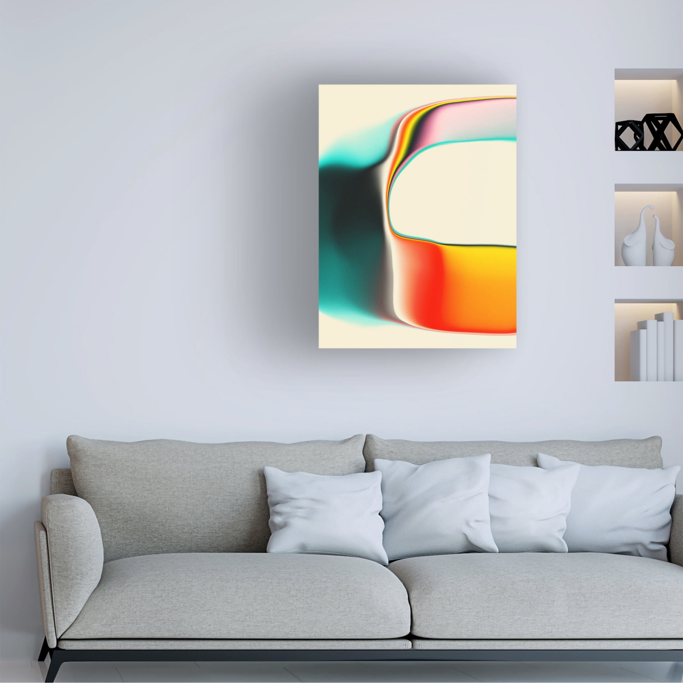 Trademark Fine Art Jazzberry Blue  Interference Canvas Wall Art