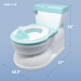 thumbnail image 3 of Potty Jool Baby Real Feel 2 en 1 con almacenamiento de toallitas, color aguamarina, 3 of 7
