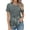 Army Green A1, variant on Hrsba Summer Shirts for Women,Summer Print Pleated Short Sleeve Crewneck Soft Ladies T Shirts Tops