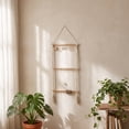 thumbnail image 5 of Luckky Boho Handwoven Wall Hanging Display Rack,Handmade Woven Storage Holder,Decorative Wall Mount Accessory Rack for Bedroom & Living Room, 5 of 5