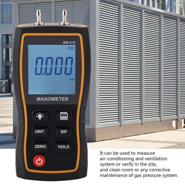 High Accuracy Air Pressure Meter Digital Differential Pressure Gauge