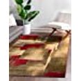 thumbnail image 3 of Unique Loom Barista Urban Distressed Area Rug 2' 2 x 3' Rectangular Multi/Olive, 3 of 10