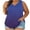 Blue, variant on Women Plus Size Workout Tanks Oversized Gradient Sleeveless Tank Tops Summer V Neck Active Long Tops Gym Yoga Athletic Running Undershirts Wine