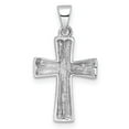 thumbnail image 4 of FJC Finejewelers 925 Sterling Silver Rhodium Plated Polished Cross Charm 23 x 12 mm, 4 of 6