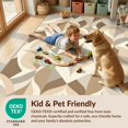 thumbnail image 4 of Design&I 8'x10' Washable Area Rug Beige Geometric Cream Motifs Minimalist Plush Neutral Greige for Living Room, Family Extra Large Skid-Resistant Low Profile, 4 of 7