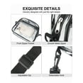 thumbnail image 4 of Gustave Stadium Approved Clear Crossbody Bag for Women Men, PVC Transparent Purse Small Shoulder Handbag for Concerts Sports Events Festival, 4 of 6