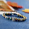 thumbnail image 4 of EOEMY Luxury Multi-Styles Men Women Micro Pave Cz Crown Copper Bead Adjust Bracelets-Crown-Style 3-Black, 4 of 7