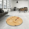 thumbnail image 4 of Ahgly Company Machine Washable Indoor Rectangle Transitional Orange Area Rugs, 3' x 5', 4 of 7
