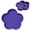 Purple, variant on Flower Shaped Silicone Catchall Tray, Multi Color Decorative Jewelry Tray, Small Ring Coin Key Holder Dish, Portable Tabletop Storage Tray for Bedroom Bathroom Entryway Vanity Decor