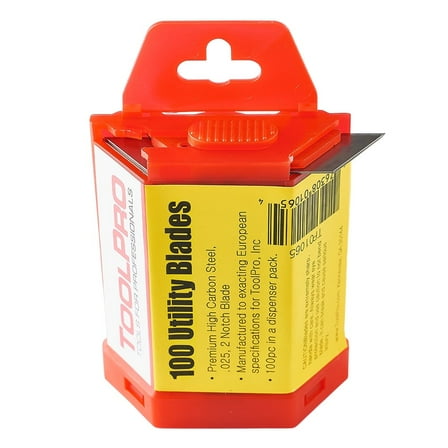 ToolPro 100-Blade Drywall Utility Knife, 100 Pack
