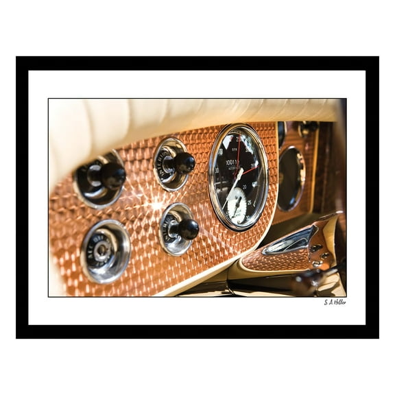 CLASSIC GOLD DASHBOARD Framed Printed Photograph
