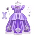 thumbnail image 1 of Disfraz de Sofía para niña, primer vestido de princesa para fiesta de cumpleaños, vestidos de graduación Fivean unisex, 1 of 2