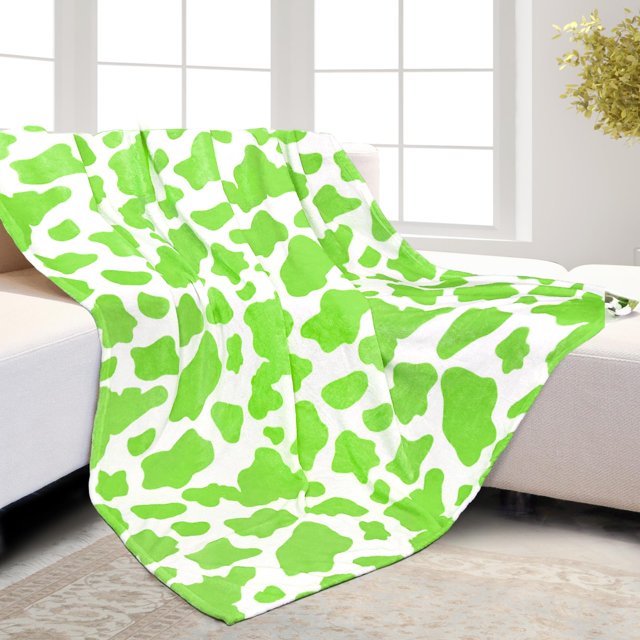 HSEEC Mantas verdes Mantas y mantas suaves de forro polar Manta de felpa súper suave Tamaño doble