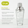 thumbnail image 3 of True Glass Cocktail Shaker with Recipes, Hosting Gifts, 13.5 oz, Set of 1, 3 of 9