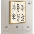 thumbnail image 3 of Sepia Stems Canvas Vintage Floral Art by Art Remedy, Gold Frame, 30 x 45, 3 of 7