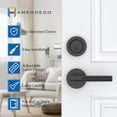 thumbnail image 4 of Matte Door Handles Interior Knurled Privacy Door Handles Heavy Duty Door Lever for Bedroom or Bathroom Reversible Keyless for Left Right Handed Doors AM, 4 of 7
