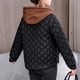 thumbnail image 5 of Parkas de manga larga para mujer, con bolsillos, cortas, holgadas y gruesas, con capucha, ropa de bolsillo, ropa de manga larga, top de poliéster para mujer, 5 of 6