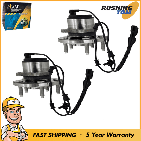 2 Front Pair Wheel Hub Bearing Assembly Fits 00-06 Lincoln LS w/ABS 513167