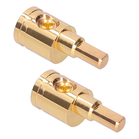 Reductor de cable de alimentación Acouto, 2 unidades, cobre puro chapado en oro, 4/0 a 4 AWG
