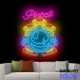 thumbnail image 2 of Handmadetneonsign Pinball Neon Sign, Arcade Led Sign, Gaming Room Wall Art, Home Wall Decor 93144, 2 of 5