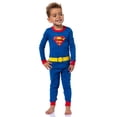 thumbnail image 7 of DC Comics Toddler Boys' Superhero Costume Tight Fit Multiple Styles Sleep Pajama Set Long Sleeves Pants, 7 of 7