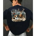 thumbnail image 4 of Deer Hunting Graphic T-Shirt – Buck, Beagle & Forest Scene Tee for Hunters & Outdoorsmen, 4 of 6