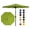 Grass green, variant on 10 Ft Patio Market Umbrella, 8 Sturdy Ribs Table Umbrella with Crank Lift & Push Button Tilt for Pool Yard Garden