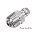 thumbnail image 3 of Unique Bargains 304 Raccord à Graisse Hydraulique Droit en Acier Inoxydable M10 x 1mm Filetage 5 Pack, 3 of 5