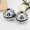 thumbnail image 3 of Zinc Alloy Conjoined Massage Ball Pain Relief Rotating Gyroscope Massager Relax ToySilver, 3 of 14