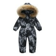 thumbnail image 1 of Veste de Ski d'Extérieur Doudoune pour Enfants Combinaison Bébé Veste Chaude Combinaison à Capuche Résistante au Froid, 1 of 7