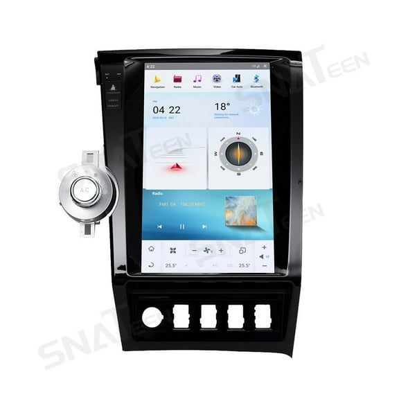 13.6 inch Carplay Screen/Radio/Multimedia Player for Toyota Tundra 2007-2011 Models Universal Car Navigation/GPS Upgrade Headunit Android Display Video 1080P Touch Screen Replace System