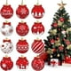 thumbnail image 1 of 12 adornos navideños colgantes de madera | Decoraciones navideñas de madera natural con muñecos de nieve, renos y árboles | Decoración navideña rústica, ecológica y duradera para árboles, paredes,, 1 of 9