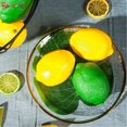 thumbnail image 4 of Spencer 12 PCS Artificial Lemons and Limes Fake Fruit Lifelike Simulation Lemons for Home House Kitchen Party Decoration - 3.8" X 2.5" (Green&Yellow), 4 of 8