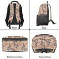thumbnail image 5 of Yspwyqan Girls Backpack Ages 6-8, 17" Lightweight School Bag with Front Pocket, Adjustable Straps, Tan Camo Bow Cute Purse for Preschool Kindergarten Travel, 5 of 7