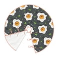 thumbnail image 3 of Salouo Cute Poached Eggs Christmas Tree Skirt 36" Farmhouse Christmas Decorations Snowman Xmas Tree Skirt Tree Mat for Holiday Party Decor, 3 of 8