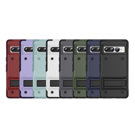 For Google Pixel 7 Pro Shockproof Rubber Hybrid Hard KickStand Phone Protective Case Cover