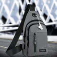 thumbnail image 4 of IFNWSV Men's Small Sling Bag Zipper Multi-purpose Crossbody Bags Travel Outdoor Sports Bag with Earphone Hole, 4 of 5