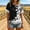 #0583-Black, variant on Women Wildflower Graphic Fringe Trim Crew Neck Short Sleeve Casual Summer T Shirt Khaki M Gift