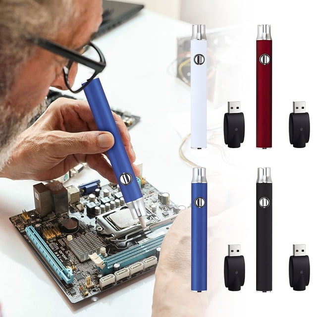 Bowayaoa Low Voltage Soldering Iron Kit, Rechargeable Wireless Portable with Battery Rod, Three-Speed Voltage Regulator for Student Home Use DIY Repair