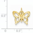 thumbnail image 2 of Beautiful 14k Solid Polished Butterfly Charm, 2 of 2