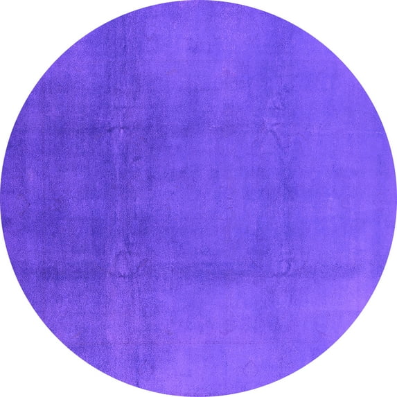 Ahgly Company Indoor Round Oriental Pink Industrial Area Rugs, 8' Round