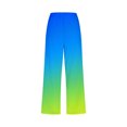 thumbnail image 4 of Plebaso Capri Pants for Women 2025 Drawstring Wide Leg Cropped Trousers Summer Gradient Color Casual Pants, 4 of 5