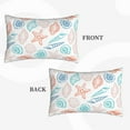 thumbnail image 4 of Haiem Pillowcase for Hair and Skin Queen - Colorful Seashells1 Printed Soft Pillowcase with Envelope Closure-16"x24", 4 of 9