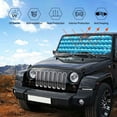 thumbnail image 6 of Bingfone Pearlescent Scales Car Windshield Sun Shade Protector Keep Your Vehicle Cool Sun Shield Visor Cover Foldable for Car Truck SUV-Medium, 6 of 8