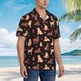 thumbnail image 5 of Daiia Labrador Retriever Dog Hawaiian Shirt for Men Gentle Cotton Regular Short Sleeve Casual-X-Large, 5 of 9