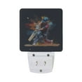 thumbnail image 2 of Baseball Batter Night Light 2 Pack LED Nightlight Plug into Wall Dusk to Dawn Sensor Soft White, 2 of 7