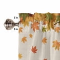 thumbnail image 5 of Valances for Windows Fall Welcome Rod Pocket Cafe Window Treatments Valance Curtains for Kitchen Bathroom Laundry Basement Windows 60"x18", 5 of 6