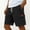 Black, variant on Mens Vintage Corduroy Cargo Shorts, Stitched Structured Fabric for Street Unique Trendy Casual Looks Purple M