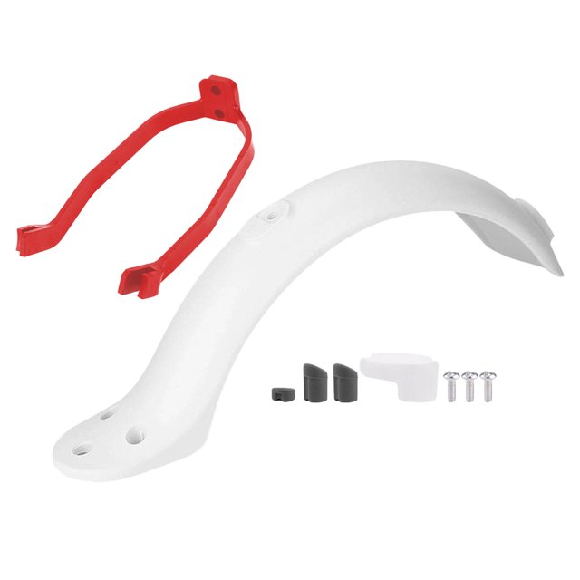 Guardabarros trasero Sunnimix para scooter eléctrico ABS PC blanco