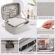 thumbnail image 3 of Organizador de artículos de tocador definitivo para viajes, bolsa de cosméticos grande resistente al agua, 3 of 5